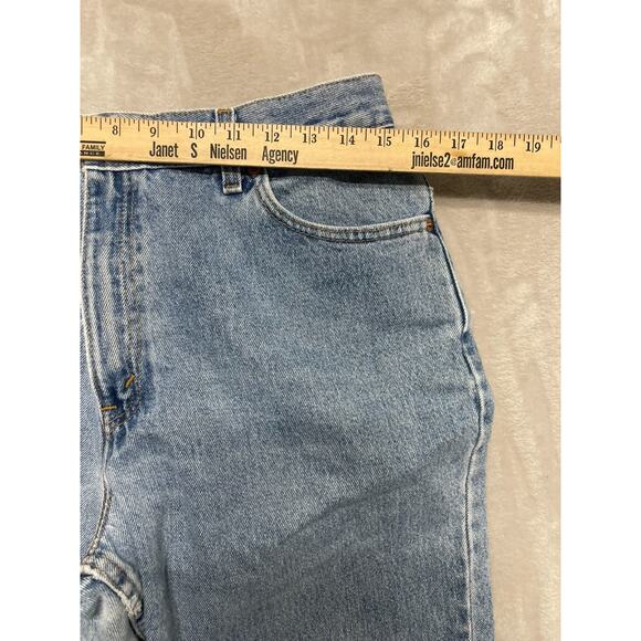 VTG LEVIS 550 Women’s Relaxed Fit Tapered Jeans Sz 14 Reg M Light Wash Made USA - Picture 8 of 12